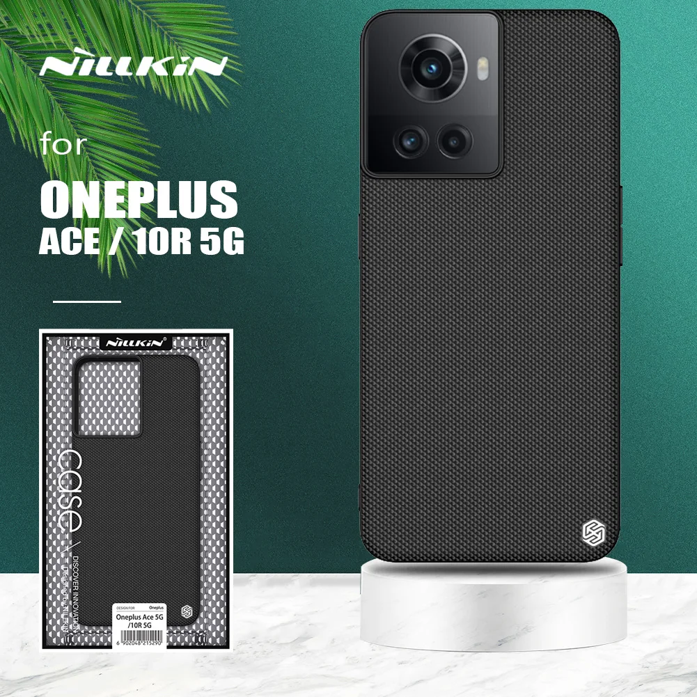 

for Oneplus Ace 10R 5G Case Nillkin Textured Nylon Business Soft TPU Edge Cover Case for Oneplus 10R Ace 5G Case