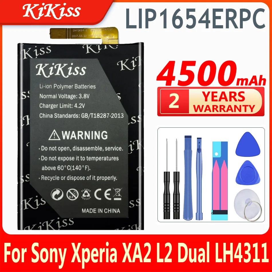 

4500mAh LIP1654ERPC For Sony Xperia XA2 L2 Dual LH4311 L3 H3311 I3322 H3113 H4113 H4331 1309-2682 SM33 Phone Li-Polymer Battery