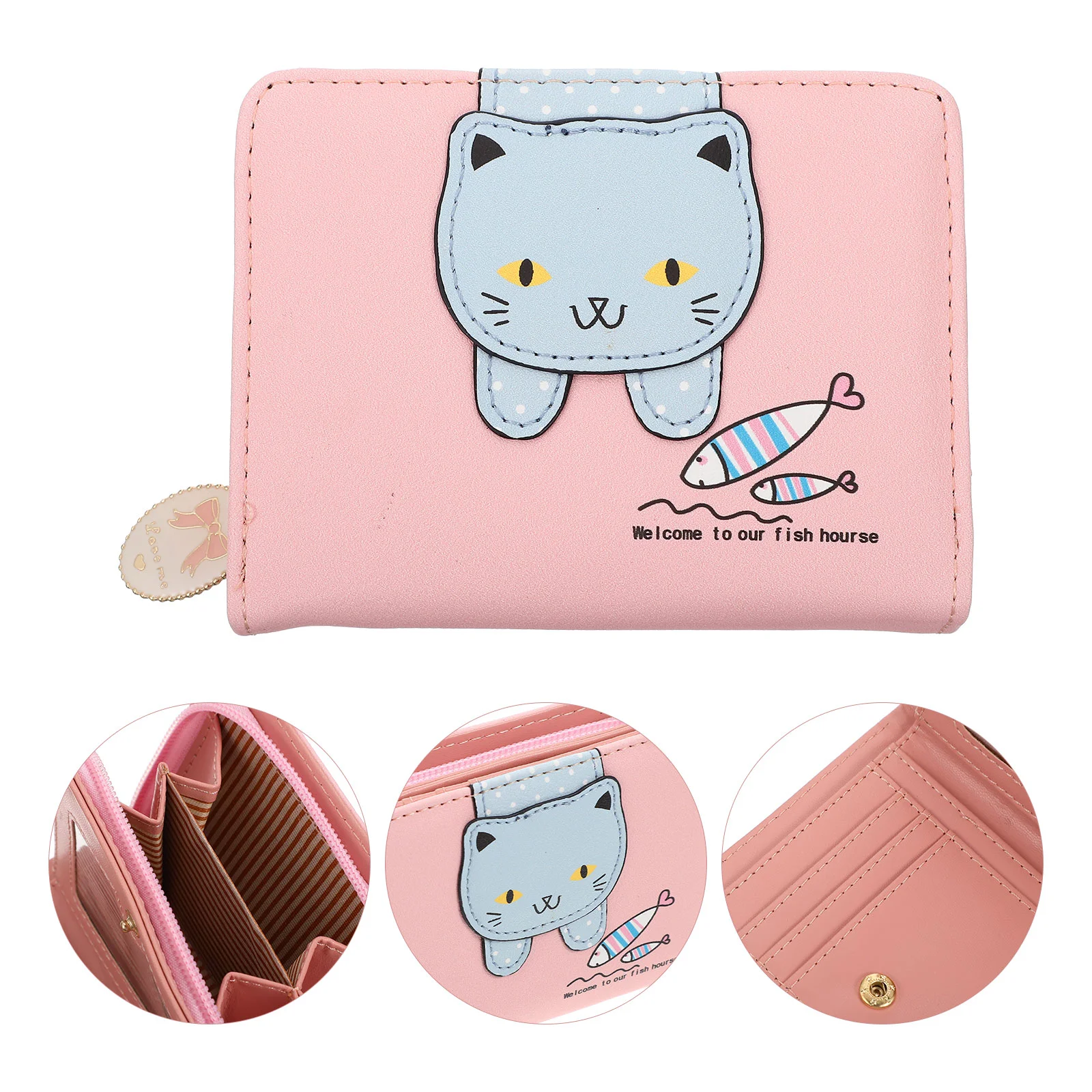 

Coin Purse Kids Wallets Coin Pouch Cute Gift Coins Zipper Pocket Pu Change Storage Pouch Ladies Wallets Child