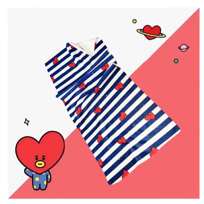 BT21 Полотенце для лица с героями мультфильмов милое корейское впитывающее