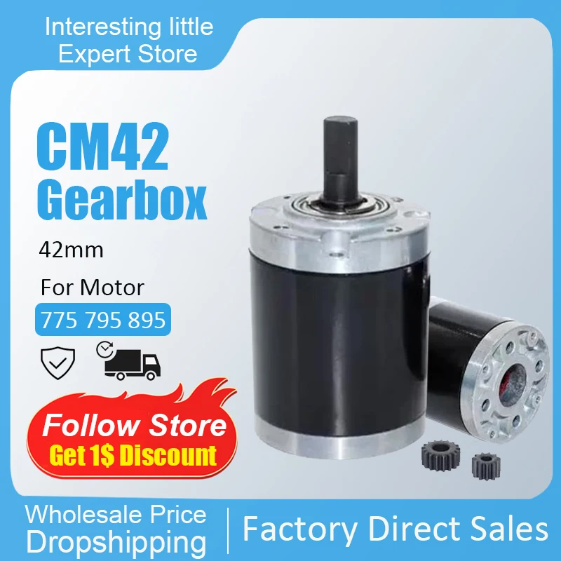 

CM42 Gearbox Drill Motor Planetary Reducer 42MM Planetary Ggearbox 775 Reducer Motor Can Be Equipped With 775 795 895 Motor