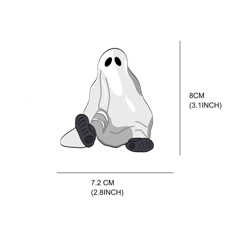 Светоотражающие Наклейки Для Хэллоуина Призрак Дизайн Автомобиля Ноутбука