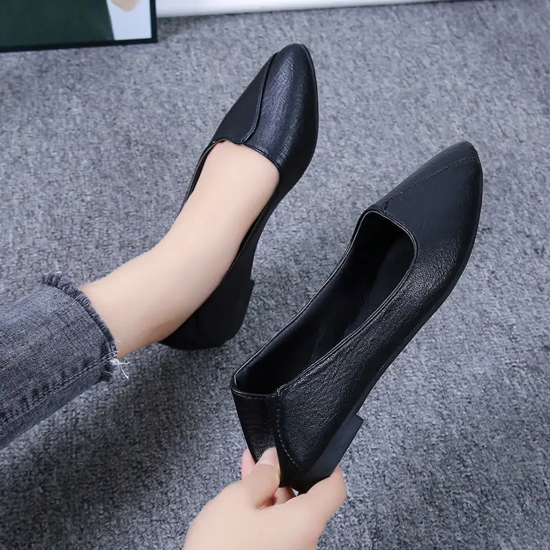 Office Buff Coarse Heel Comfortable Women's High Heels  Shoes for Women Pumps Middle Heel Ladies Shoes 2023 Chaussure Femme