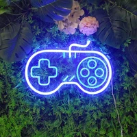 wholesale gamepad led neon dimmable night light gaming room bedroom bar store decoration lamps birthday wedding christmas gifts