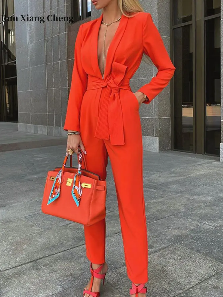 Women's Jumpsuit Spring/Summer 2022 New Free Shipping Solid Color One-piece Pants High Street Sexy Style Fashion Casual Jumpsuit