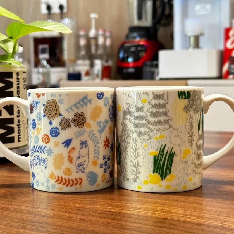 

2024Cartoon Ceramic Mug Couple Cup Coffee Cup Finnish Breakfast Cup Milk Cups