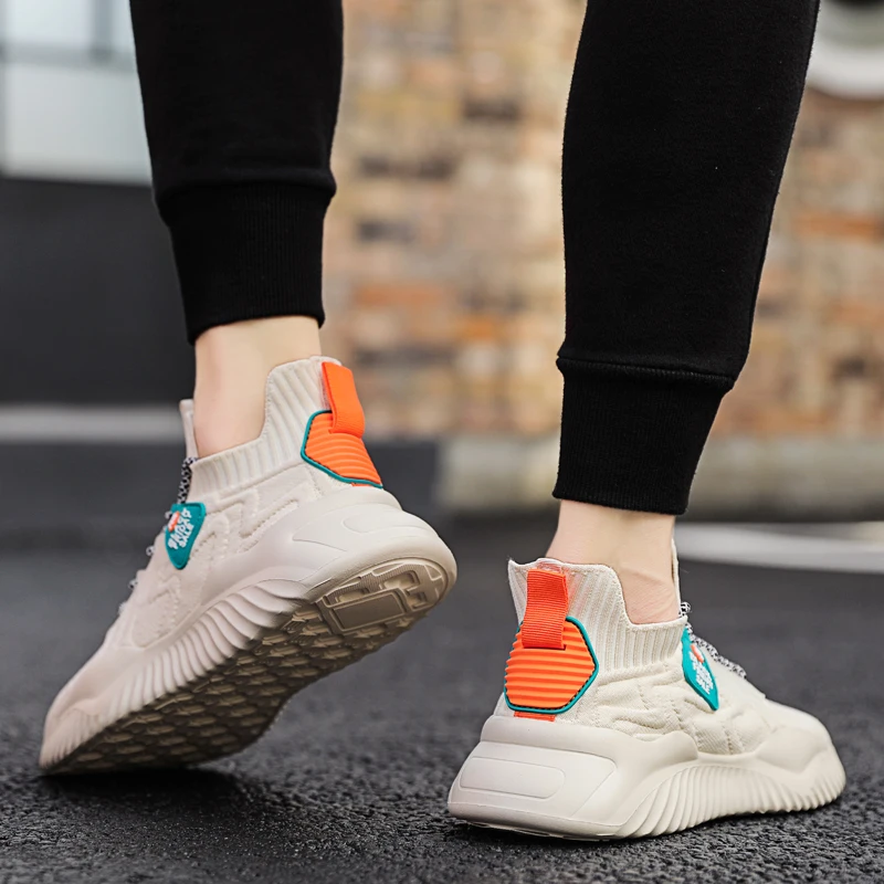 Soft Bottom Men Casual Sneakers Hot Sale Mesh Breathable Anti Slip Sneakers for Men Male Outdoor Running Shoes Jogging Shoes