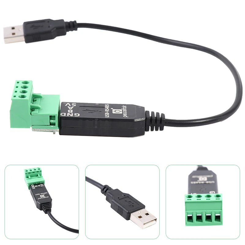 

RS485 To USB 485 Converter Adapter USB Extension Cable Support WIN98 WIN2000 WINXP WIN7 WIN10 VISTA Win7 32 and 64-bit