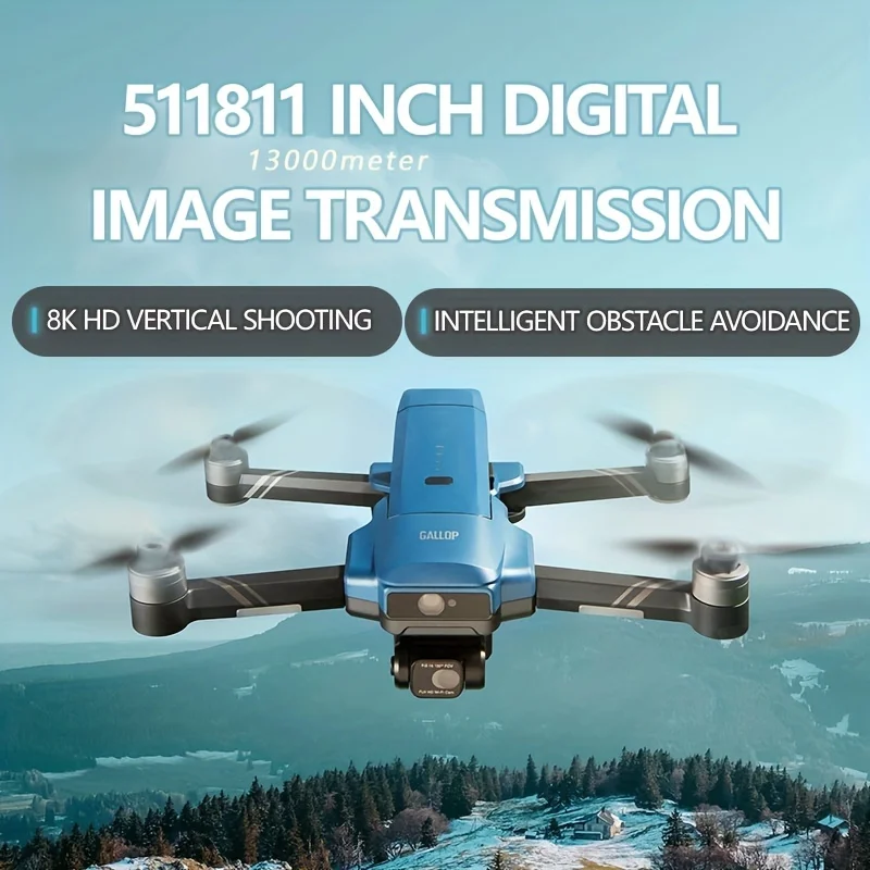 

Дрон с шарнирным замком и двойной камерой 8K, 360 °
