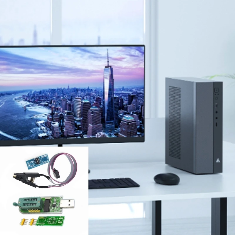 Модуль USB-программатора CH341A с тестовым зажимом SOP8 для EEPROM 93CXX/25CXX/24CXX Dropship