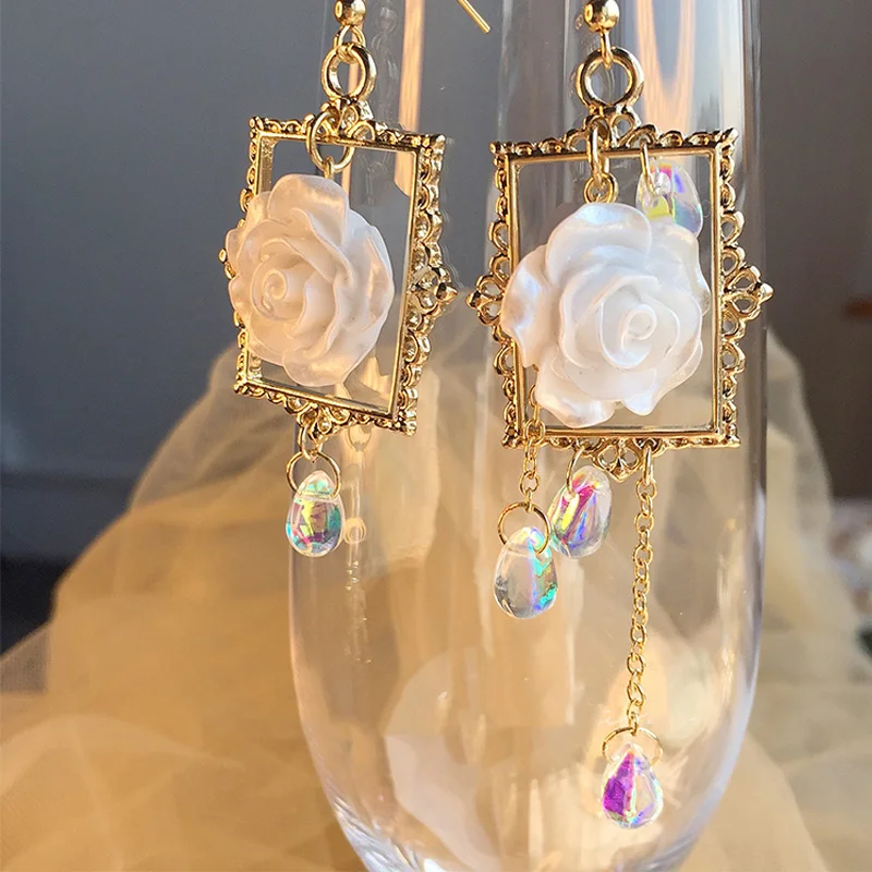 Женские асимметричные серьги в Корейском стиле винтажные серьги-подвески виде