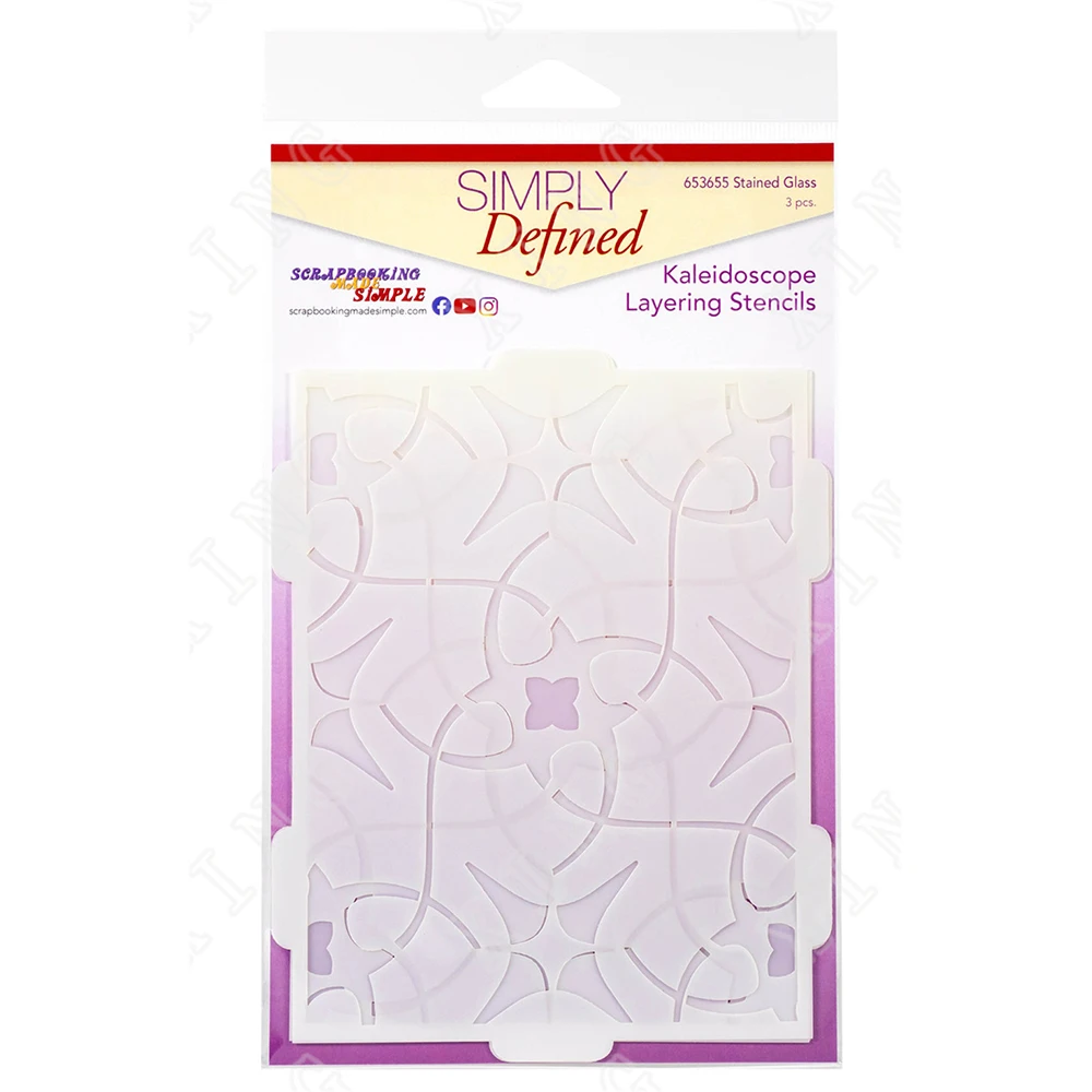 

New Stained Glass Diy Embossing Paper Card Template Craft Layering Stencils for Walls Painting Scrapbooking Stamp Album Decor