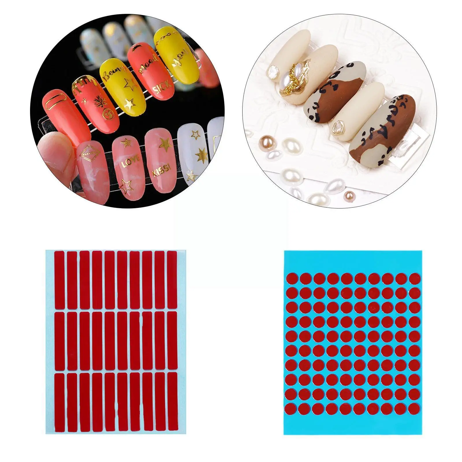 

1pack 30/100pcs Clear Nail Art Adhesive Tape For False Tips Nail Art Display Design Nail Stickers Strong Sticky Gl K9l2