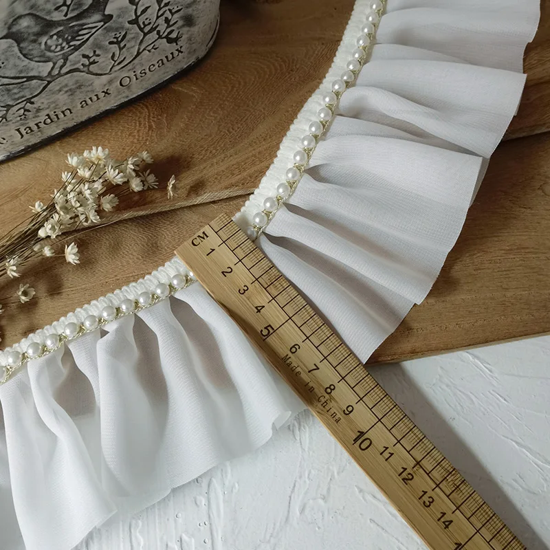 2 метра/упаковка декоративные ленты из белого шифона 8 см