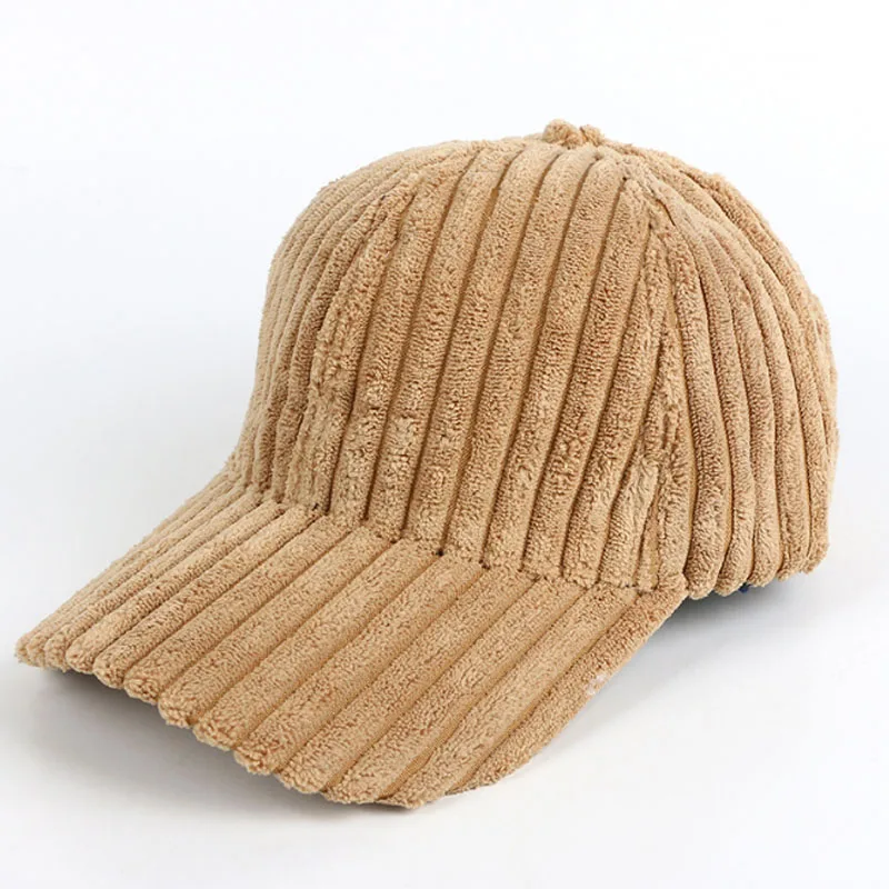 Men And Women's Autumn And Winter Korean Version Of The Duck Cap Thick Corduroy Everything Hip Hop Tide Baseball Cap