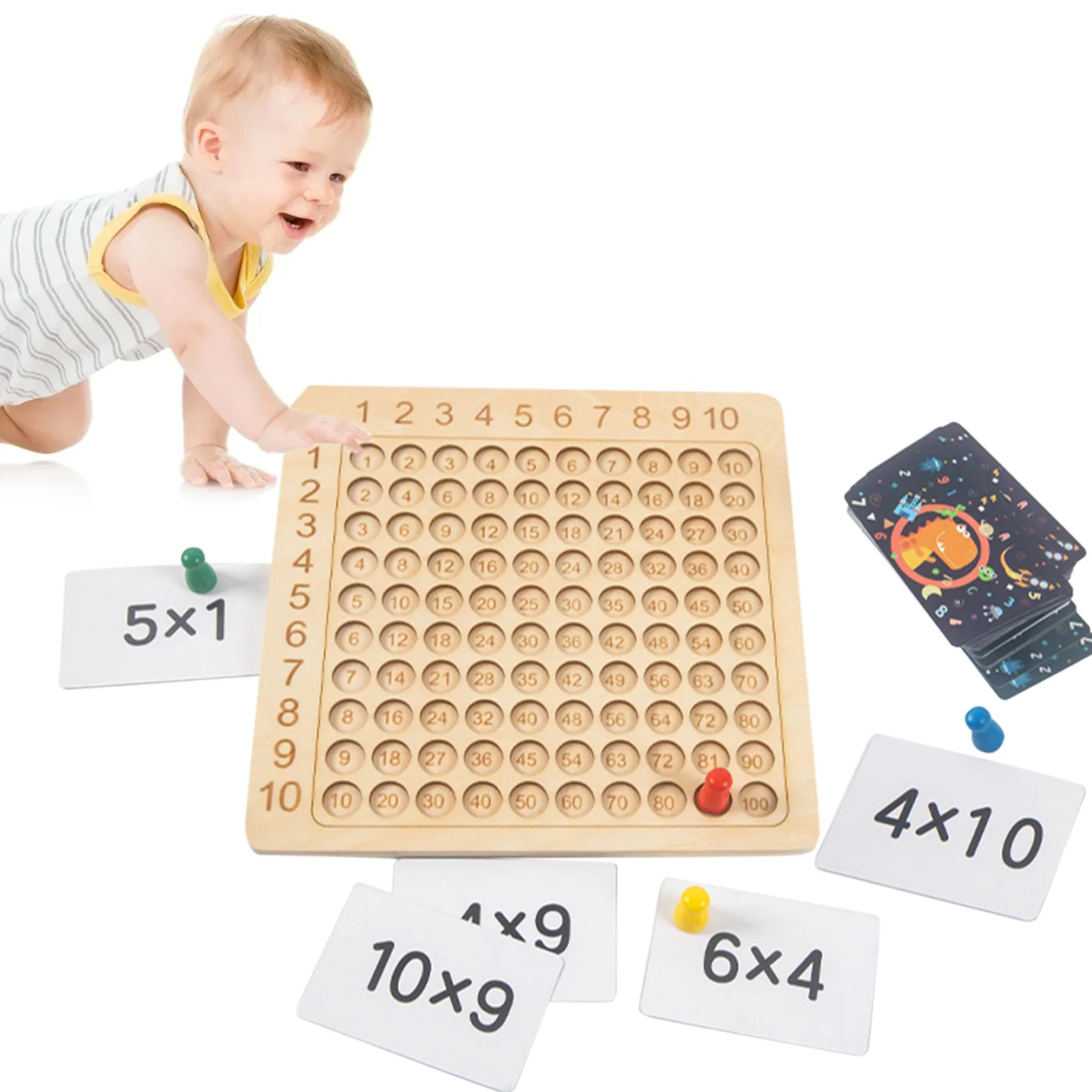 

Wooden Montessori Multiplication Board Game Math Table Puzzle Game For Kids Math Manipulatives Chart Game Educational For Kids