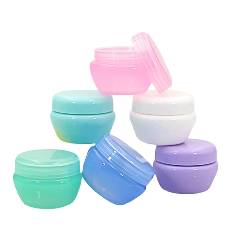 

5pcs/set Small 5g Plastic Empty Makeup Jar Pot Refillable Sample Bottles Travel Face Cream Lotion Cosmetic Container