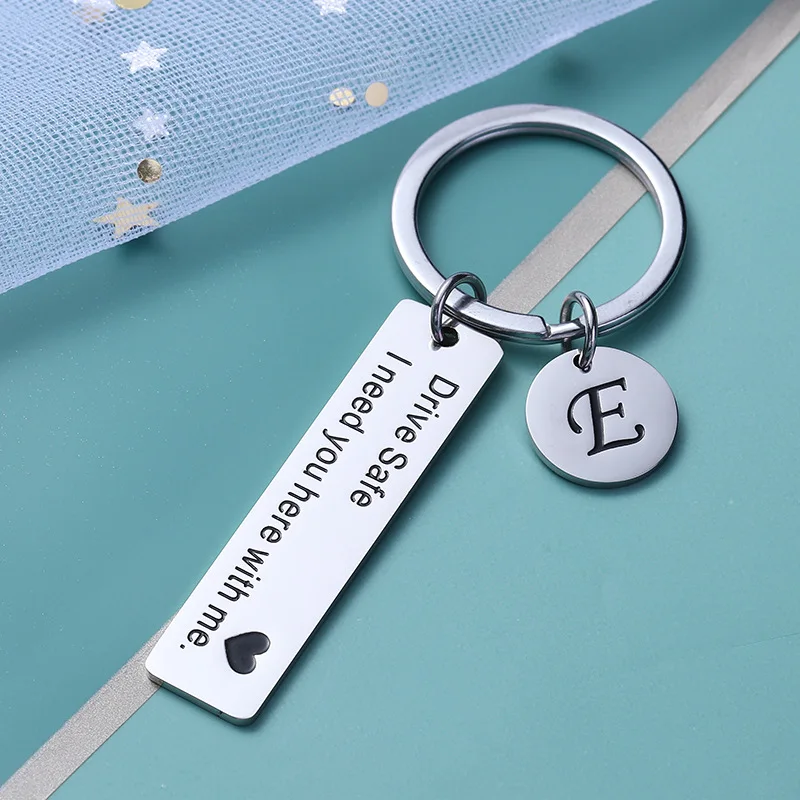 Лазерная полоса стальной цвет персонализированный модный круглый брелок с