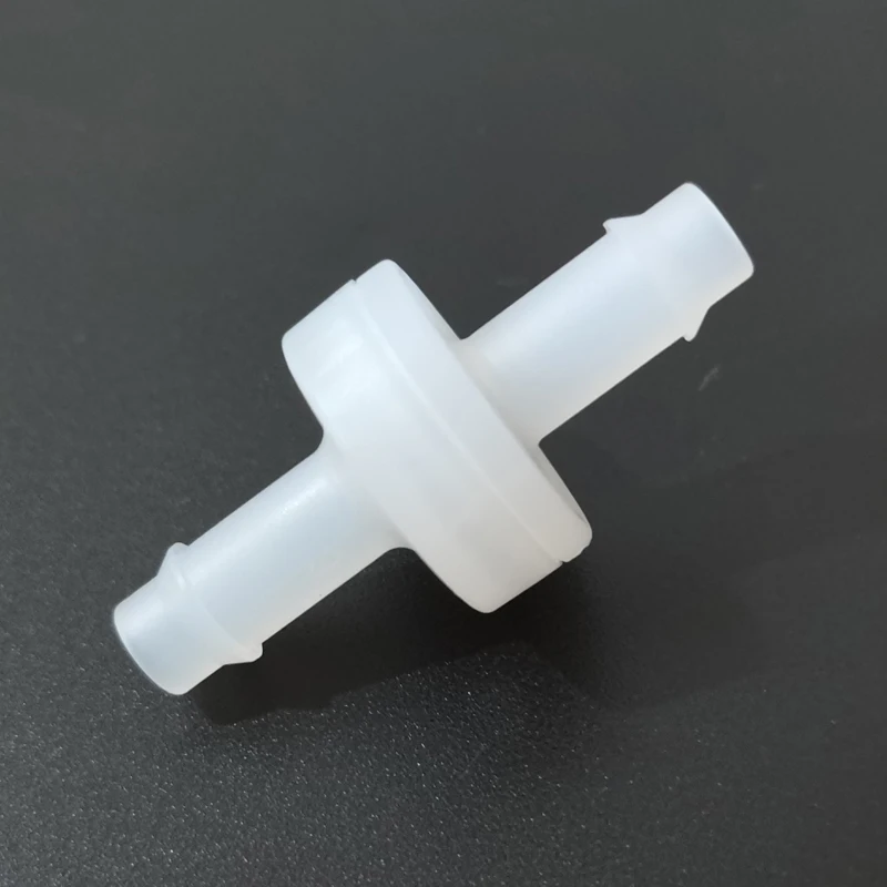 

Односторонний невозвратный клапан pvdf 1/4 дюйма, детали для генератора кислорода и озона, пластиковый обратный клапан 6 мм, корпус pvdf, диафрагма fkm