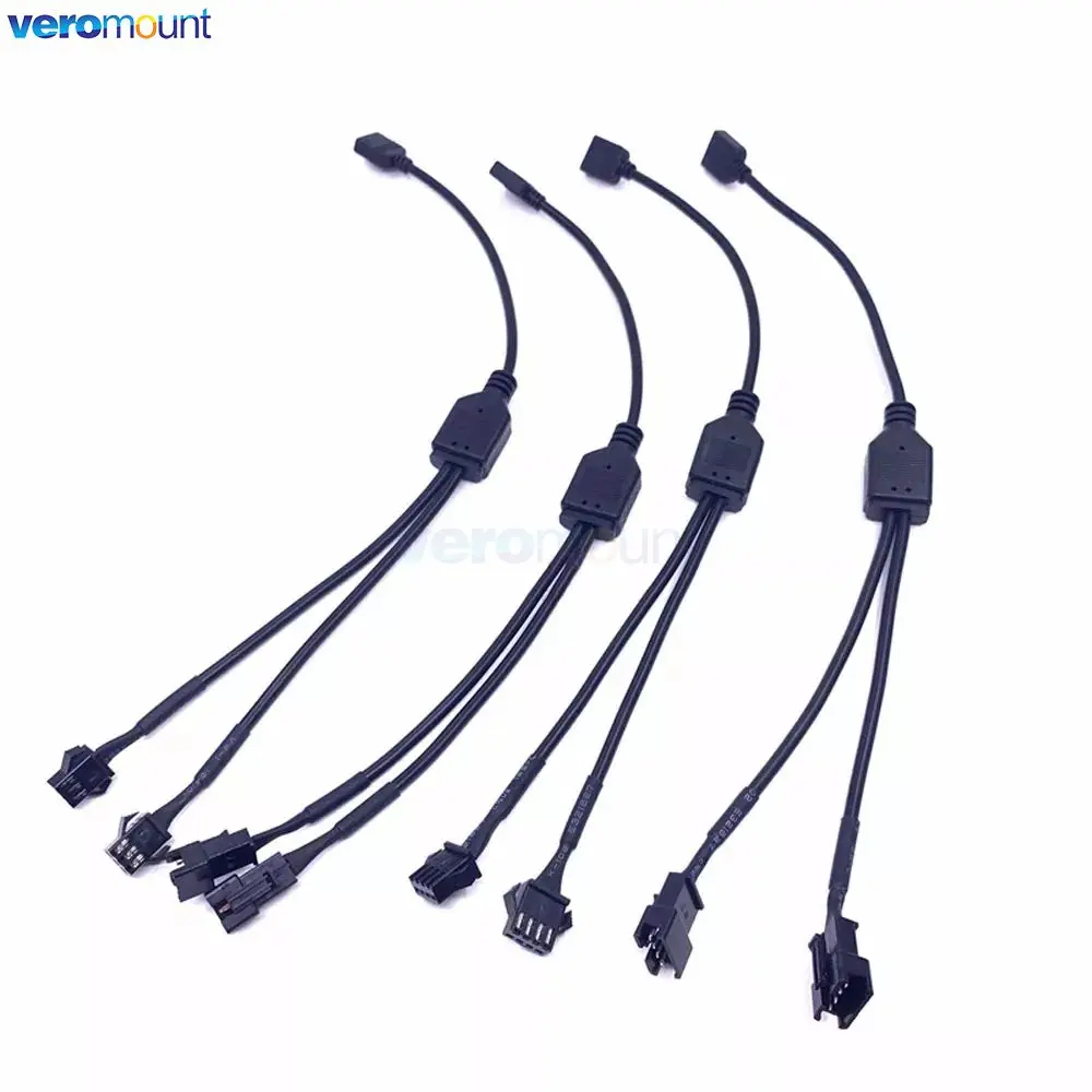 Фото Адаптер M/B RGB AURA SYNC JST SM, 30 см, кабель передачи на 12 В, 4 контакта, RGB или 5 В, 3 контакта, ARGB JST, 3 контакта, SM3P, SM4P, провод, штекер, гнездо №3