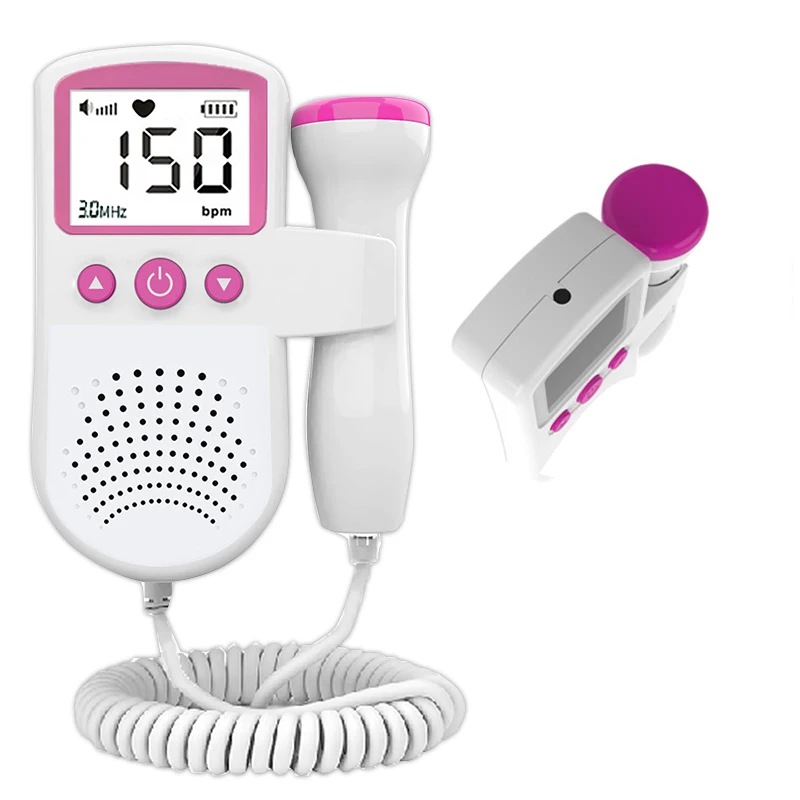 Doppler Fetal Heartbeat Detector Baby Care The Device Listen To Baby's Heart Beat Pregnancy Ultrasound Rate Detection | Красота и