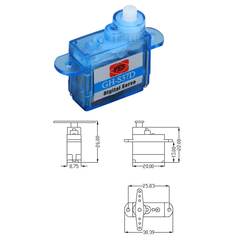 5 шт. 3 7G цифровой сервопривод миниатюрный для радиоуправляемого самолета Trex 250