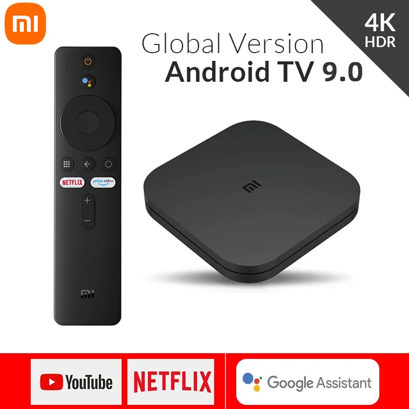 

ТВ-приставка xiaomi mi tv box s 4k hdr android tv 8,1 ultra hd 2g 8g wifi google cast netflix iptv телеприставка 4 медиаплеер mi box s