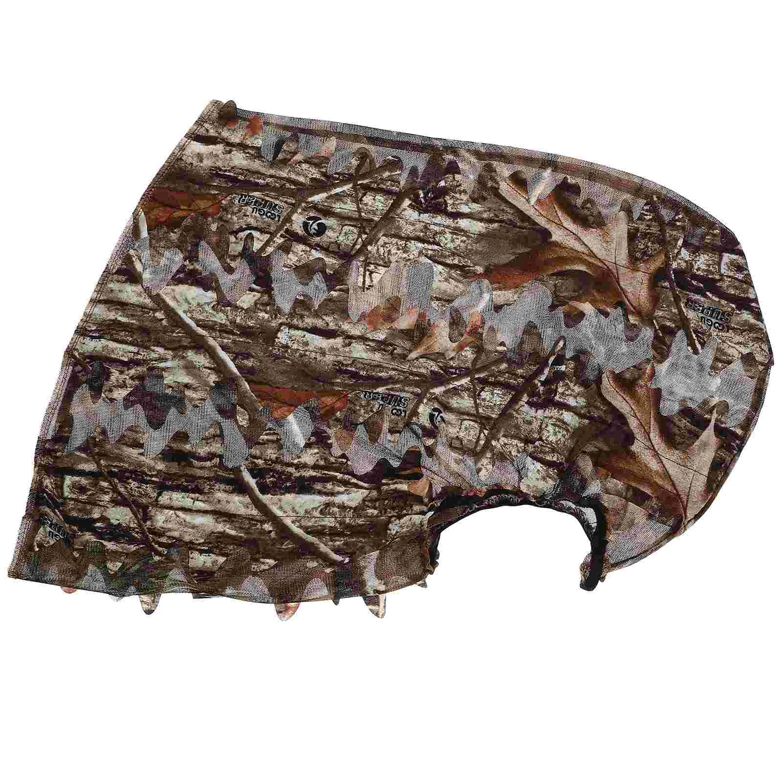 Камуфляжная тонкая секция дышащие листья 3D камуфляжная маска для лица охотничьи