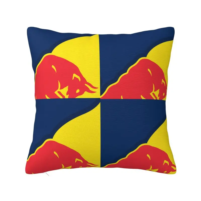 

Красная подушка с двумя быками, искусственная подушка 40x4 0 см, украшение для гостиной, современные уличные подушки, квадратная наволочка