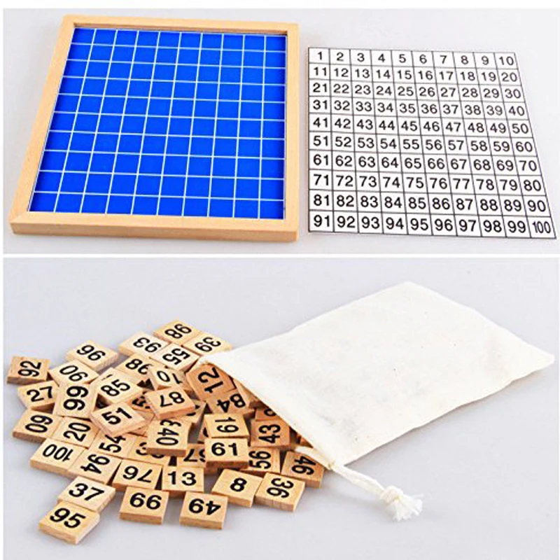 

Цифровые Обучающие игрушки Монтессори, приносит пользу мудрости, деревянные игрушки, детские игрушки, 1 стол 100, детские математические игрушки