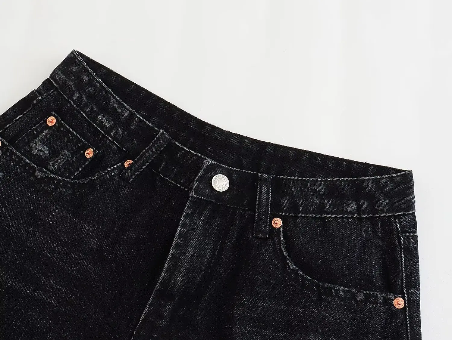 Jenny&Dave Fashion Ladies Mom Bermuda Summer Shorts Women American Retro High Street Girls Ripped Denim Shorts