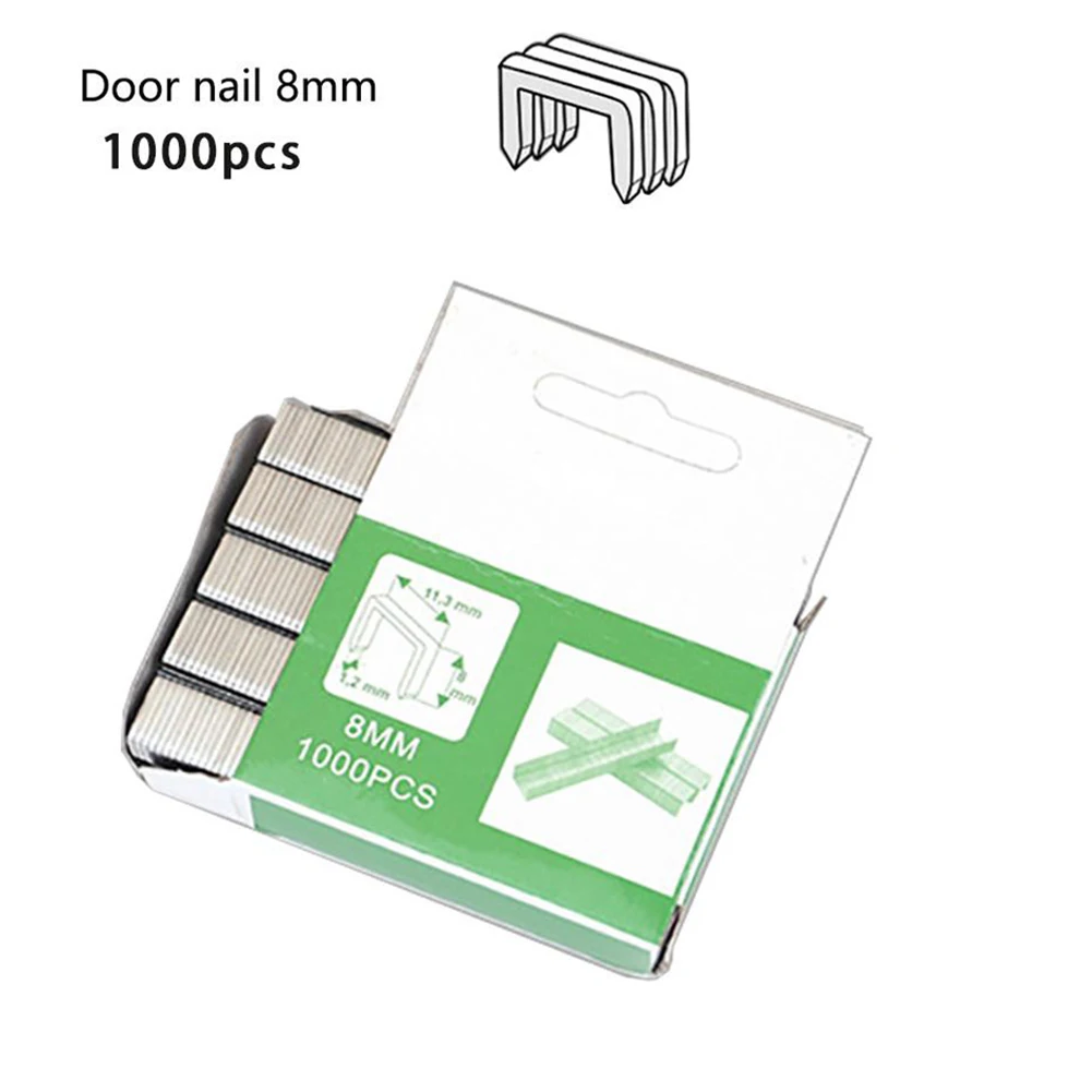

Tools Staples Nails Brad Nails DIY Door Nail Household Packaging Silver Stapler T Shaped U Shape Wood Furniture