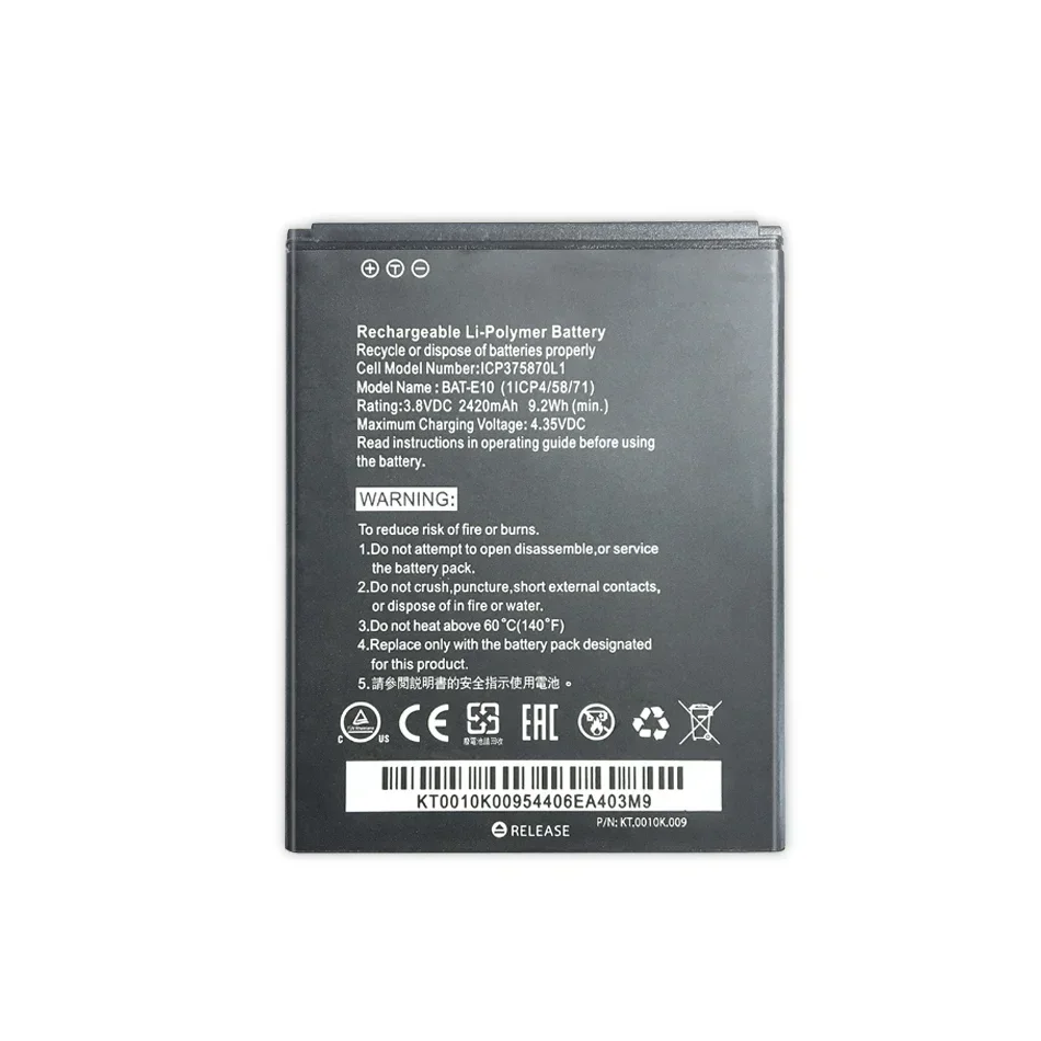 Фотоаккумулятор для Acer Liquid Z530 LTE T02 Z530S BAT E10 фотоаккумулятор (1ICP4/58/71) 2420 мАч