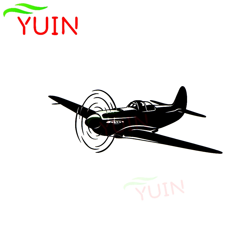 

Creative Airplane Pilot Sky Car Decal Body Decoration Personality PVC Waterproof Sunscreen Sticker Black/White/Red/Laser/Silver
