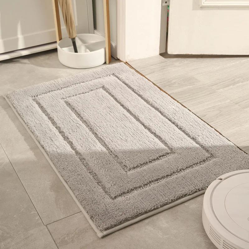

Modern Minimalism Home Decoration Mat Soft Comfortable Fluffy Hairy Bathroom Kitchen Bedroom Breathable Anti Slip Entrance Rug
