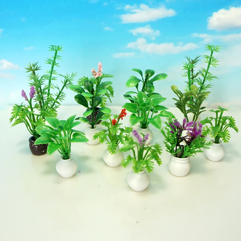 

Аксессуары для кукольного домика, миниатюрная модель растений, маленький горшок, миниатюрный Ландшафтный декоративный горшок