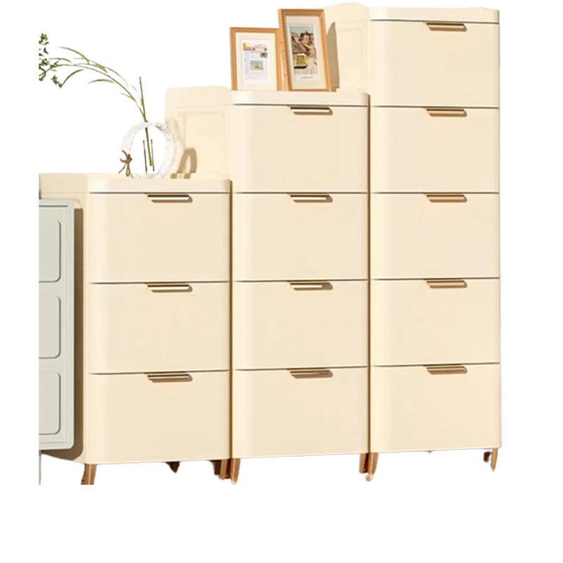 Шкаф для хранения спальни шкаф элегантные ручки высокий дизайн белый