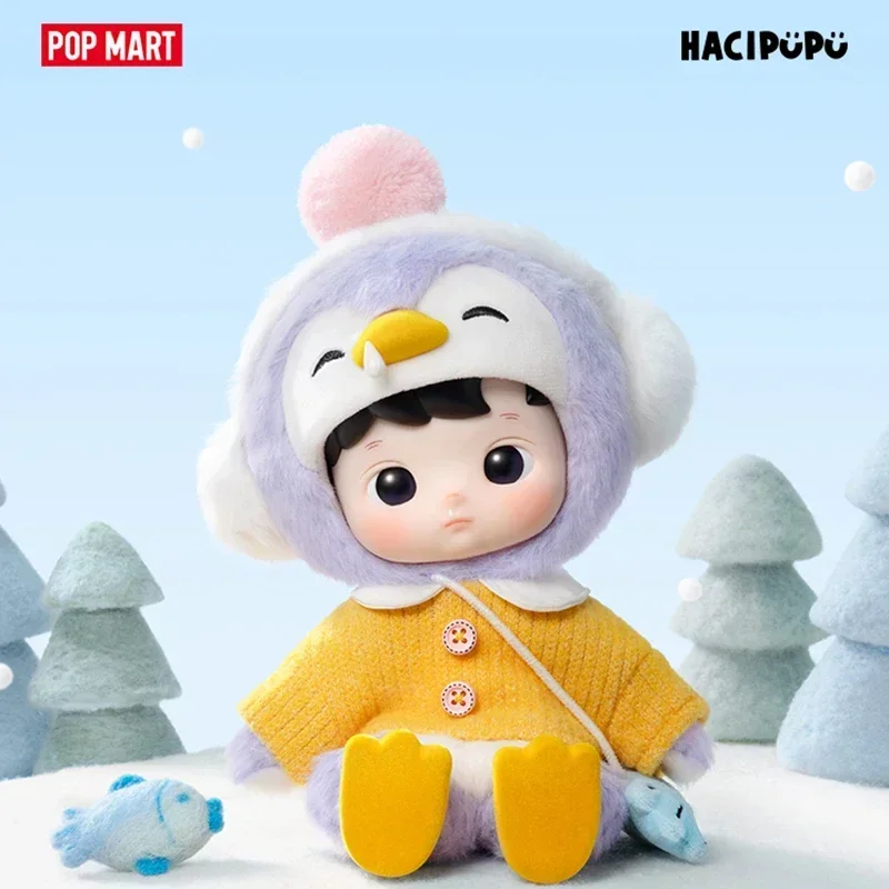 Фото POP MART HACIPUPU Penguin 1/8 BJD Series Blind Box Toys Kawaii Anime Action Figure Desktop Decoration Surprise Mystery Box №2
