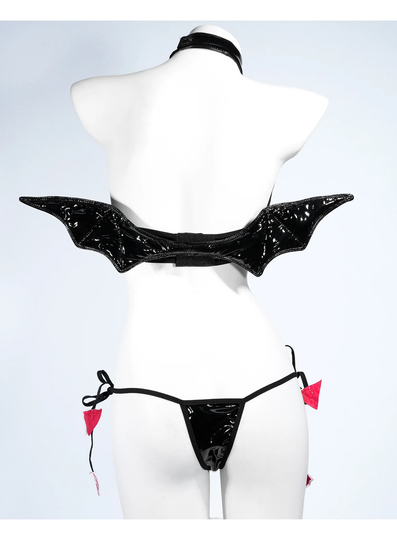 Аниме Kawaii белье с картинками Косплей дьявола костюм сексуальное нижнее кожаные
