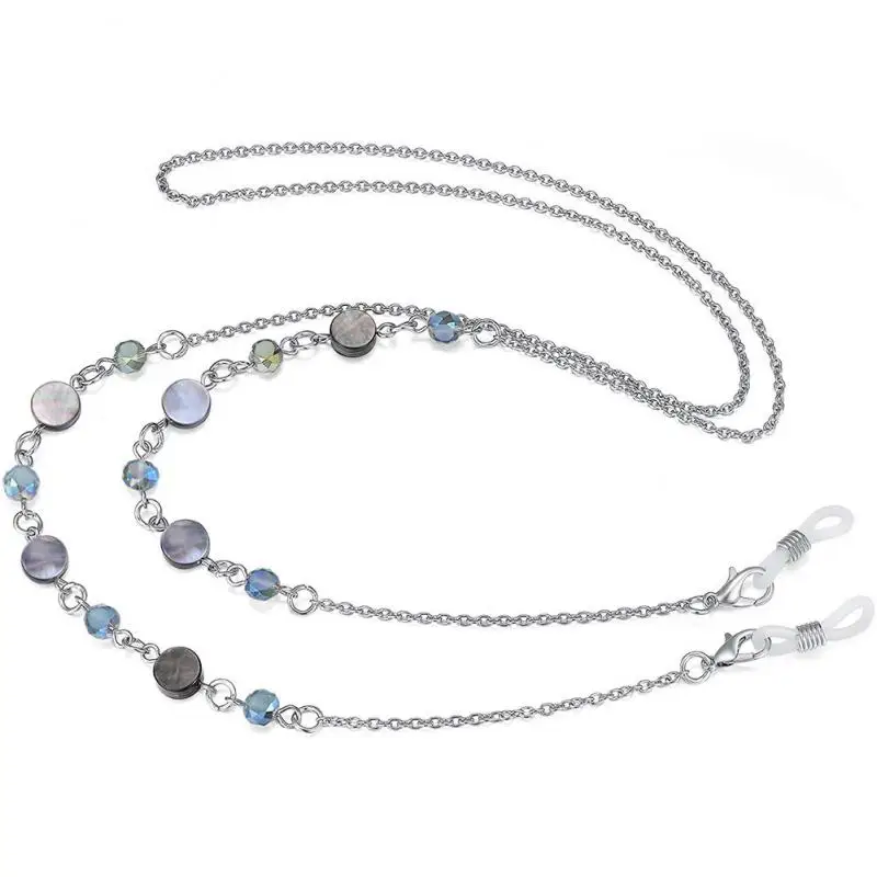 

Glasses Chain Natural Shell Crystal Fashion Sunglasses Decorative Chain 70cm Multifunctional Necklace Mask Lanyard Mask Chain