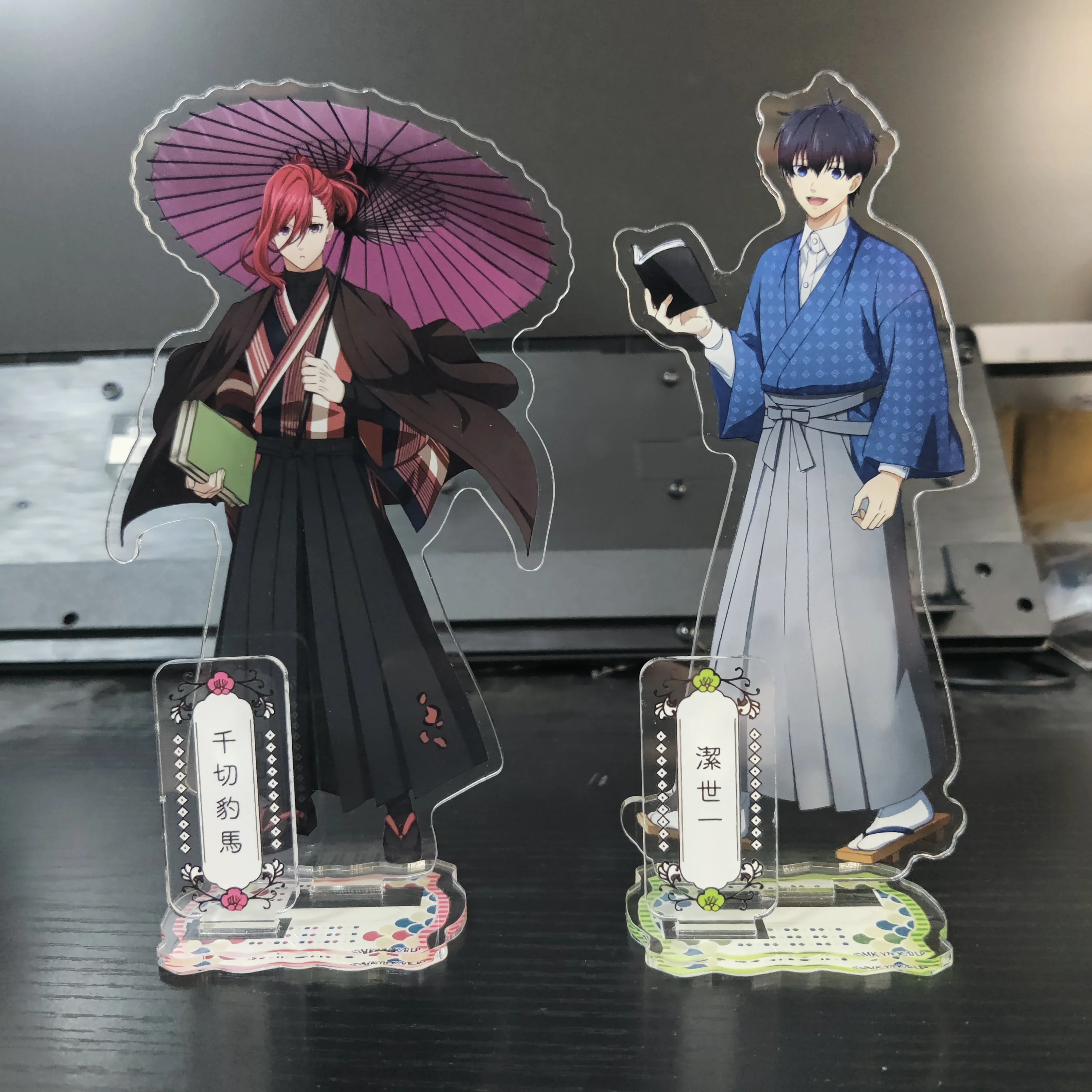 

15CM Cartoon BLUE LOCK Anime Figures Cosplay New Kimono Style Acrylic Double-Sided Stands Model Desk Decor Standing Sign Gifts