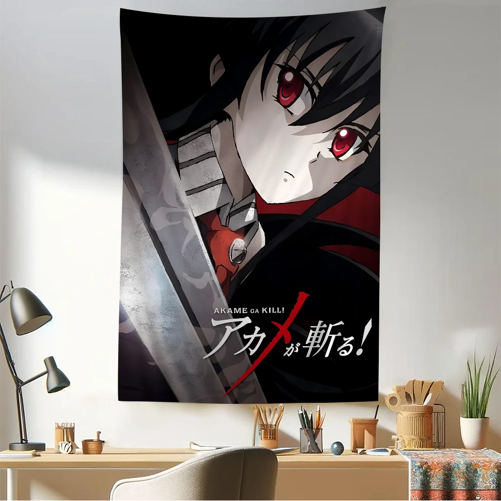 Японский классический аниме Akame Ga KIL DIY настенный гобелен подвесной Таро хиппи