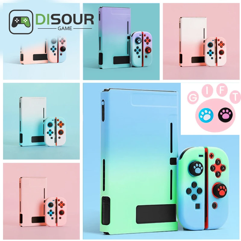 

Съемный цветной чехол DISOUR из поликарбоната для Nintendos Nintendo Switch NS чехол s твердый пластиковый чехол на заднюю панель Shell Coque ультратонкий