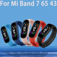 replacement bracelet for xiaomi mi band 7 4 5 strap silicone wrist strap for mi band 3 6 5 wriststrap wristband for miband 3 4 6