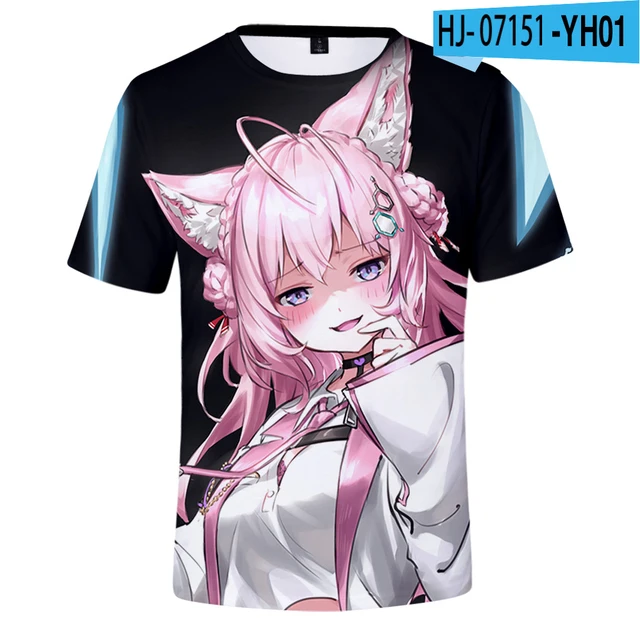 

2022 Koyori Hakui Merch Футболка мужская 3d Harajuku Wo мужская летняя футболка 3d топы с коротким рукавом Футболка