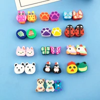20pcs animal polymer clay loose spacer beads for diy earring findings bracelet necklace fashion jewelry handicraft accessories