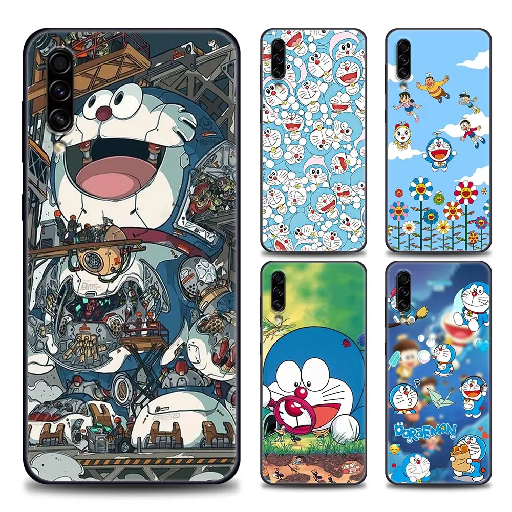 

Cute Cartoon Silicone Case For Samsung Galaxy A10 A30s A40 A50 A60 A70 A80 S A90 F41 F52 F12 A7 A9 2018 TPU Cover Doraemon Anime