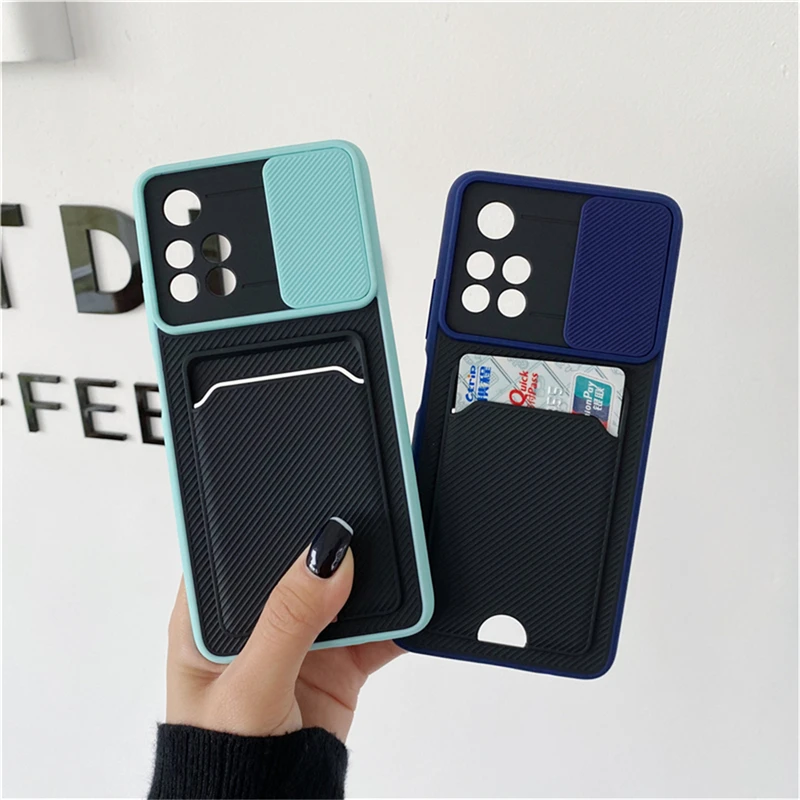 

Camera Protection Silicone Case For Xiaomi Poco X3 NFC M3 11 Lite 11i 10 Redmi Note 11 10 Pro Max 9 8 9T Carbon Card Slot Cover
