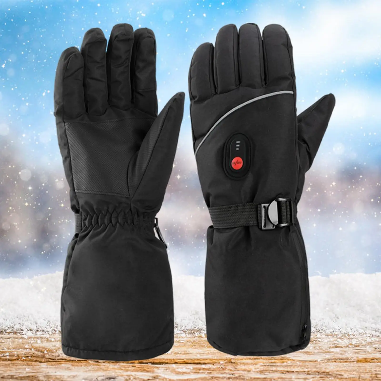 

Перчатки с подогревом для улицы теплые варежки дышащие Теплые противоударные перчатки с закрытыми пальцами для велосипеда лыжного спорта ...