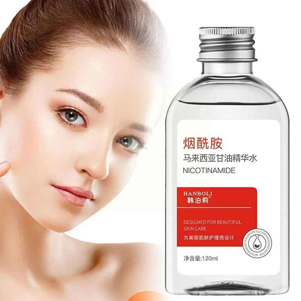 

120ml Face Serum Moisturizing Refreshing Nicotinamide Whitening Care Control Skin Pores Essence Shrink Oil Glycerin M6Z3